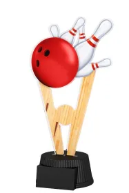 Akrylátová trofej ACUTN001M06 | Bowling Výška cm: 16, Šířka cm: 8
