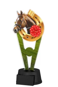 Akrylátová trofej ACUTN001M12 | Jezdectví Výška cm: 22, Šířka cm: 10.5