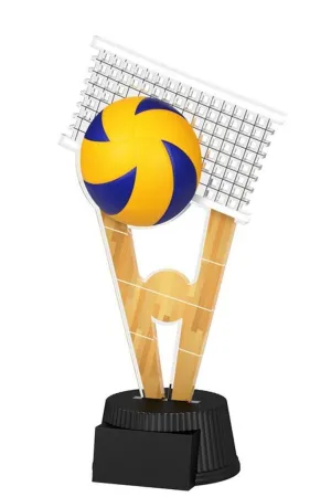 Akrylátová trofej ACUTN001M19 | Volejbal Výška cm: 15, Šířka cm: 7