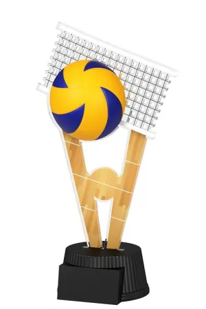 Akrylátová trofej ACUTN001M19 | Volejbal Výška cm: 15, Šířka cm: 7