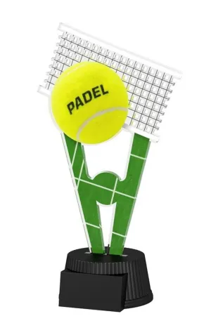 Akrylátová trofej ACUTN001M20 | Padel Výška cm: 15, Šířka cm: 7