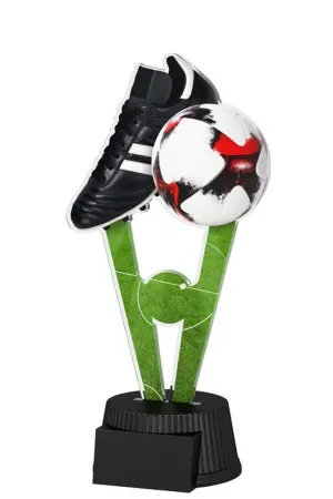 Akrylátová trofej ACUTN001M45 | Fotbal Výška cm: 15, Šířka cm: 7