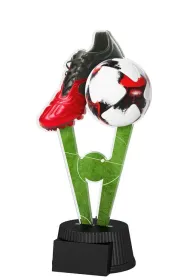 Akrylátová trofej ACUTN001M46 | Fotbal Výška cm: 26, Šířka cm: 13