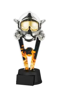 Akrylátová trofej ACUTN001M52 | Hasiči Výška cm: 24, Šířka cm: 12