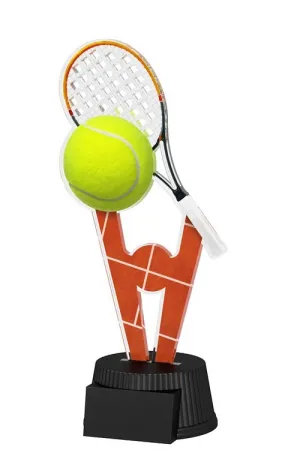 Akrylátová trofej ACUTN001M95 | Tenis Výška cm: 15, Šířka cm: 7