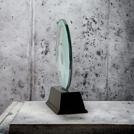 Akrylátová trofej AKE012018M1 | Fotbal Výška cm: 8.5, Šířka cm: 6