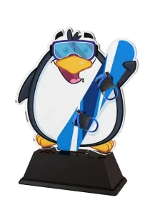 Akrylátová trofej PinguinM01 Výška cm: 13, Šířka cm: 10