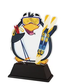 Akrylátová trofej PinguinM02 Výška cm: 15, Šířka cm: 12