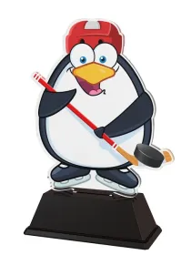 Akrylátová trofej PinguinM03 Výška cm: 15, Šířka cm: 12