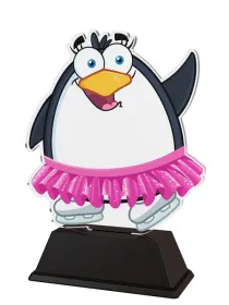 Akrylátová trofej PinguinM04 Výška cm: 14, Šířka cm: 11