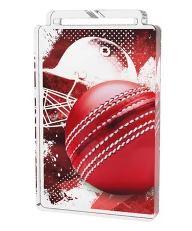 Akrylátová medaile MDA40M05 | Cricket Výška cm: 6, Stuha: ST1