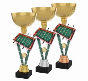 Akrylátová trofej ACUPGOLD M43 | Stolní tenis Výška cm: 33, Průměr cm: 12, Barva: bronz, Podstavec: bílý
