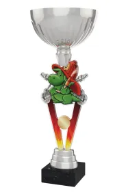 Akrylátová trofej ACUPSILVM60 | Hasiči Výška cm: 37, Průměr cm: 14, Podstavec: černý