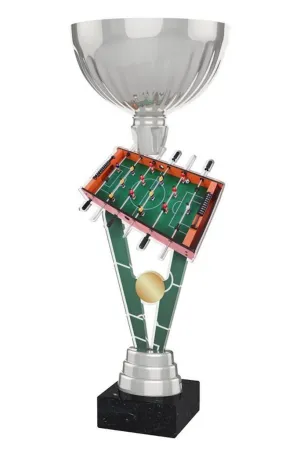 Akrylátová trofej ACUPSILVM43 | Stolní fotbal Výška cm: 35, Průměr cm: 12, Podstavec: bílý