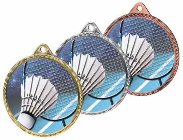 Medaile MDL001M09 | Badminton Barva: bronz, Stuha: ST6