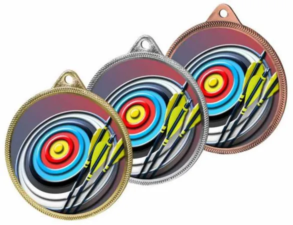Medaile MDL001M13 | Lukostřelba Barva: stříbro, Stuha: ST10