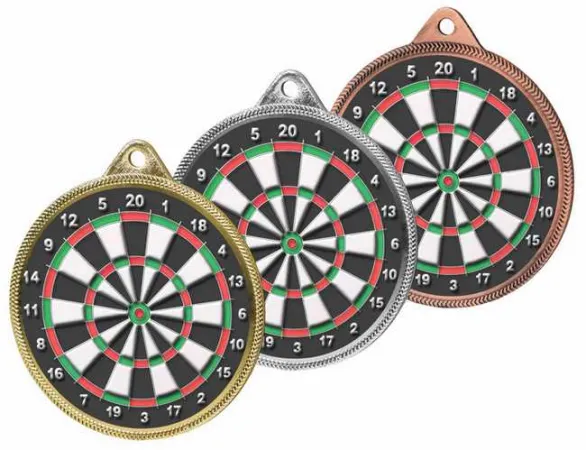 Medaile MDL001M14 | Šipky Barva: zlato, Stuha: ST15