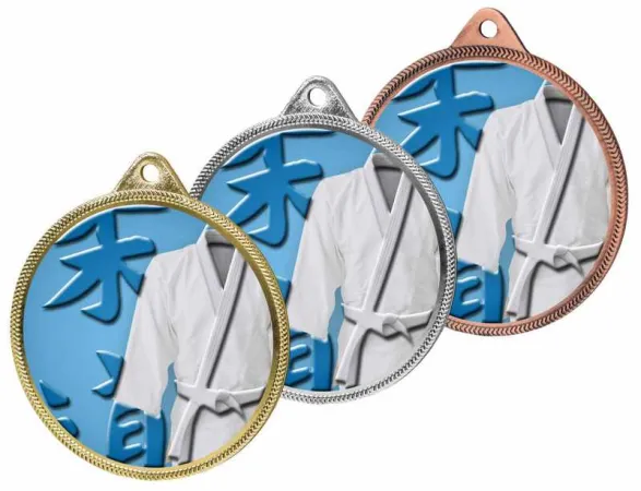 Medaile MDL001M21 | Bojová umění Barva: zlato, Stuha: ST5