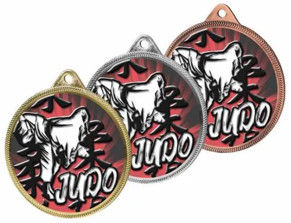 Medaile MDL001M23 | Bojová umění Barva: stříbro, Stuha: ST12