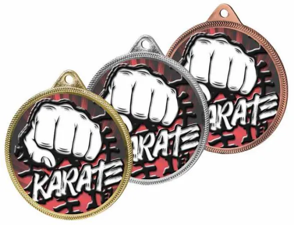 Medaile MDL001M25 | Bojová umění Barva: bronz, Stuha: ST5