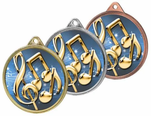 Medaile MDL001M29 | Hudba Barva: zlato, Stuha: ST4