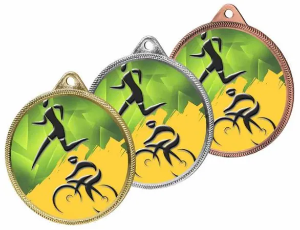 Medaile MDL001M33 | Atletika Barva: stříbro, Stuha: ST6