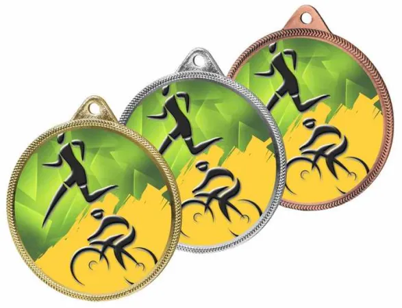 Medaile MDL001M33 | Atletika Barva: stříbro, Stuha: ST6