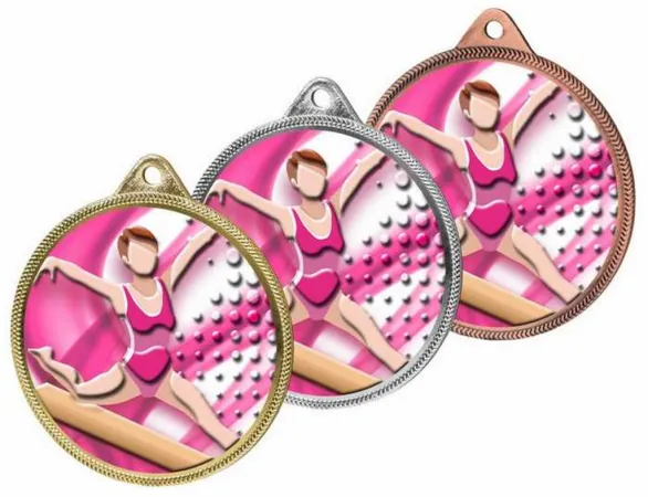 Medaile MDL001M45 | Gymnastika Barva: bronz, Stuha: ST18