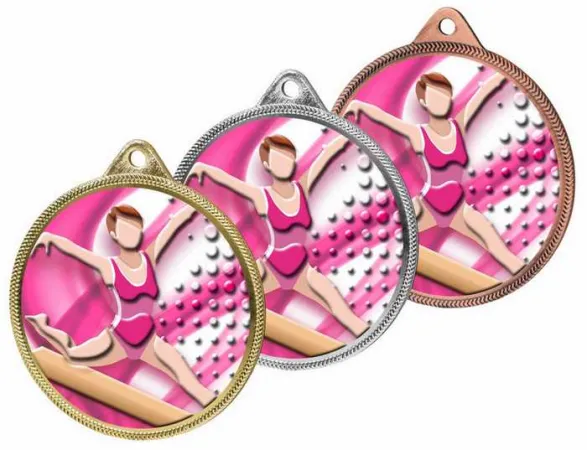 Medaile MDL001M45 | Gymnastika Barva: bronz, Stuha: ST18