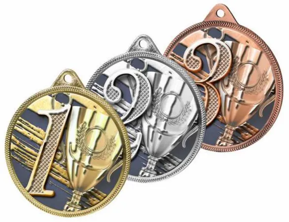 Medaile MDL001M46 | Čísla Barva: zlato, Stuha: ST18