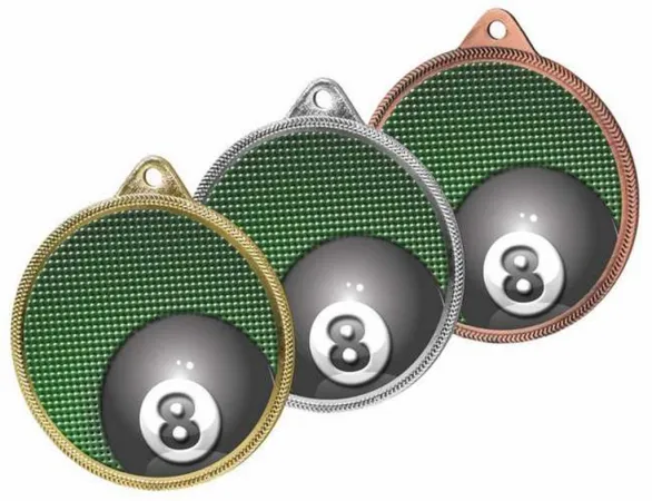 Medaile MDL001M48 | Billiard Barva: bronz, Stuha: ST10