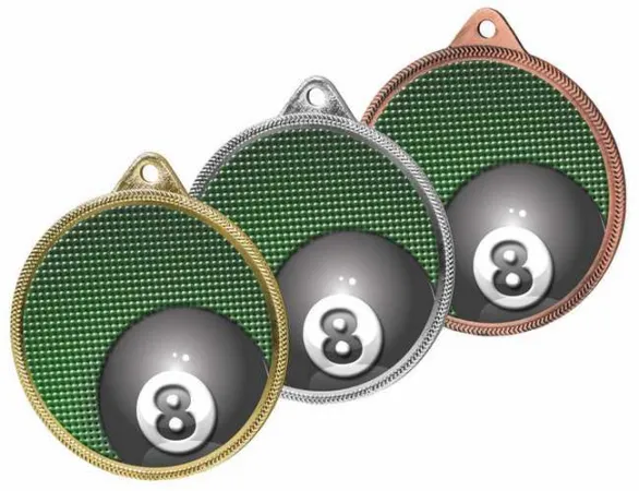 Medaile MDL001M48 | Billiard Barva: bronz, Stuha: ST10