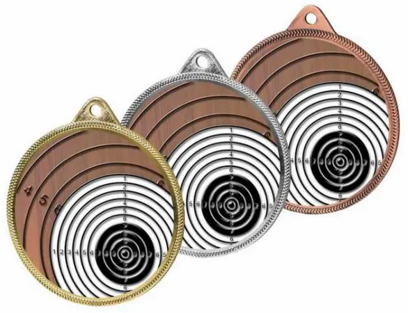 Medaile MDL001M50 | Střelba Barva: zlato, Stuha: ST18