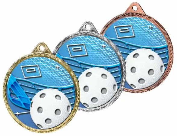 Medaile MDL001M63 | Florbal Barva: bronz, Stuha: ST1