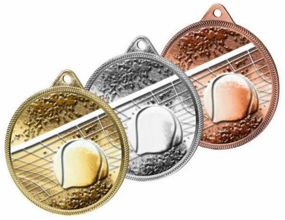 Medaile MDLR001M04 | Tenis Barva: zlato, Stuha: ST17