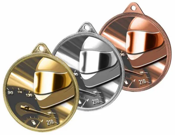 Medaile MDLR001M05 | Motorsport Barva: stříbro, Stuha: ST14