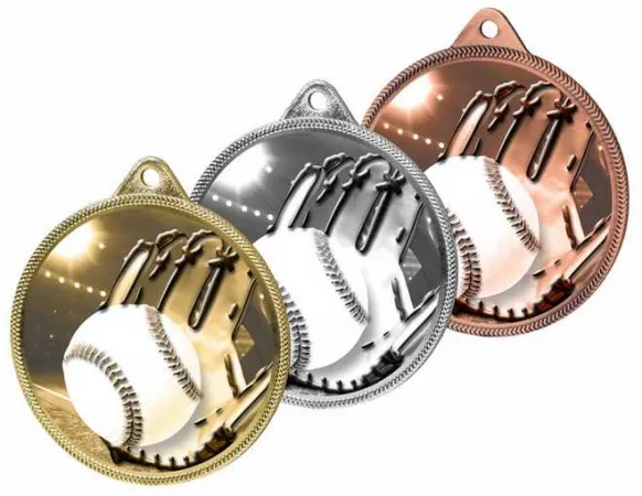 Medaile MDLR001M07 | Baseball Barva: bronz, Stuha: ST2