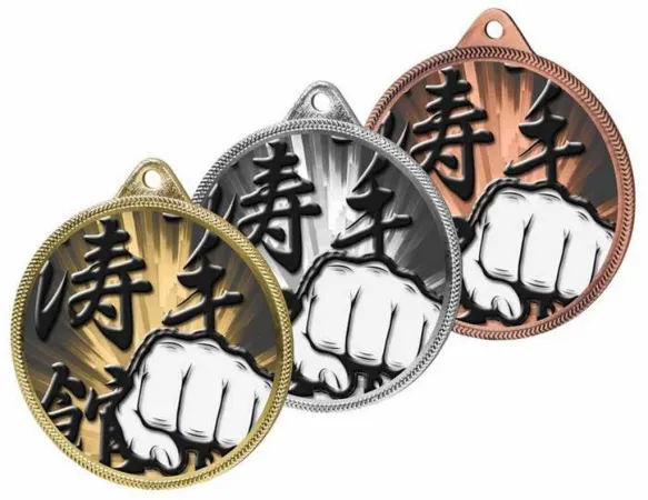 Medaile MDLR001M22 | Bojová umění Barva: bronz, Stuha: ST14