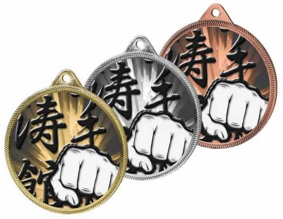 Medaile MDLR001M22 | Bojová umění Barva: bronz, Stuha: ST14