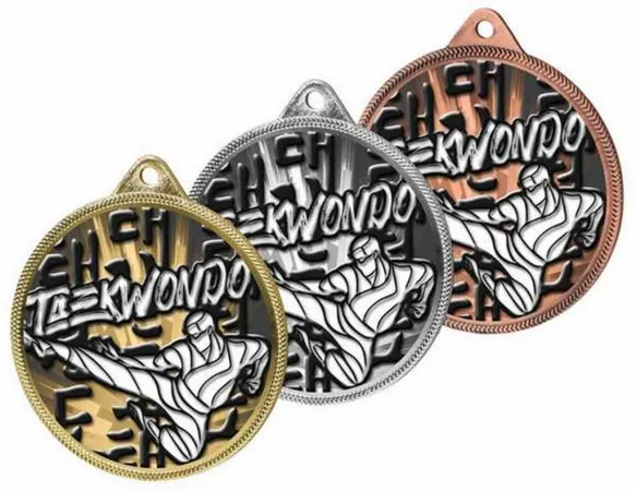 Medaile MDLR001M26 | Bojová umění Barva: zlato, Stuha: ST7