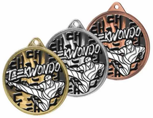 Medaile MDLR001M26 | Bojová umění Barva: zlato, Stuha: ST7