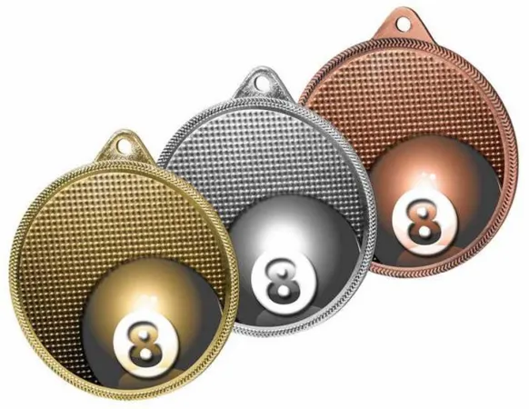 Medaile MDLR001M48 | Billiard Barva: bronz, Stuha: ST10