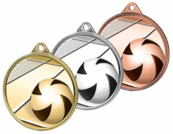 Medaile MDLR001M49 | Volejbal Barva: zlato, Stuha: ST7