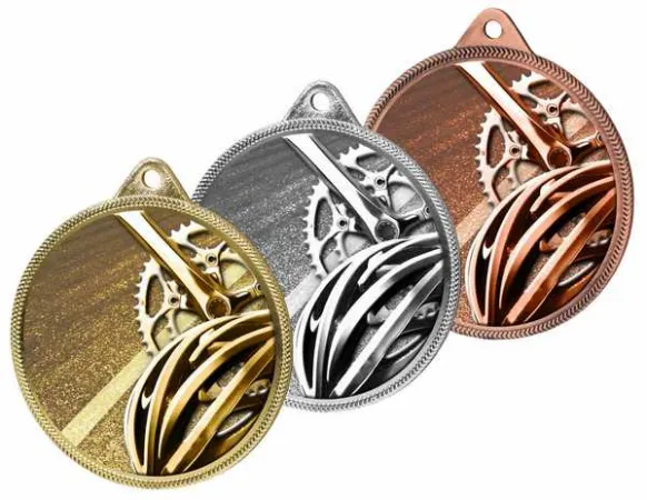 Medaile MDLR001M52 | Cyklistika Barva: zlato, Stuha: ST7
