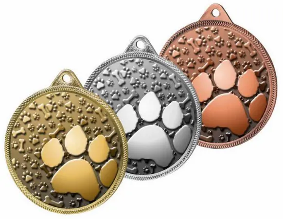 Medaile MDLR001M53 | Kynologie Barva: stříbro, Stuha: ST2