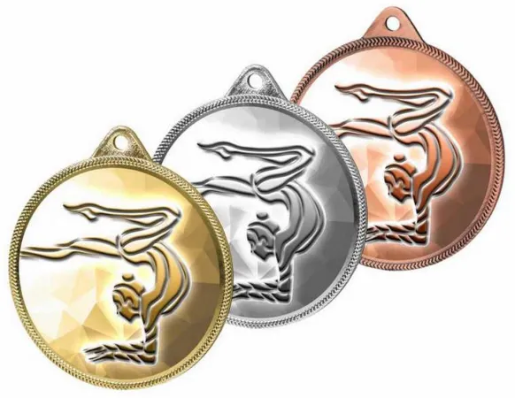 Medaile MDLR001M60 | Gymnastika Barva: zlato, Stuha: ST13