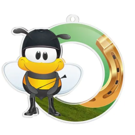 Akrylátová medaile MDAKM15 | Jezdectví Stuha: ST13, MD průměr: 6