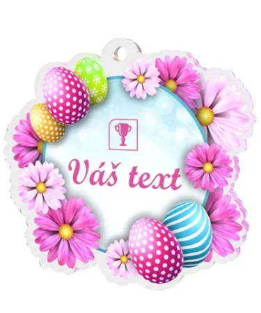 Akrylátová medaile MDAV10M17 | Velikonoce Stuha: ST15, MD průměr: 5