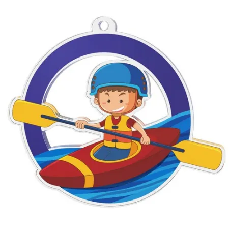 Akrylátová medaile MDAK2003 | Dětské Stuha: ST2, MD průměr: 6