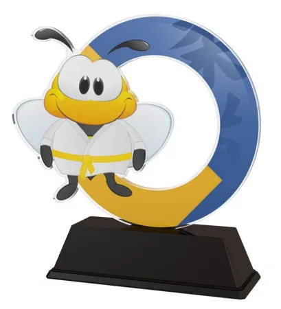 Akrylátová trofej AKEKC001M01 | Bojová umění Výška cm: 10, Šířka cm: 7